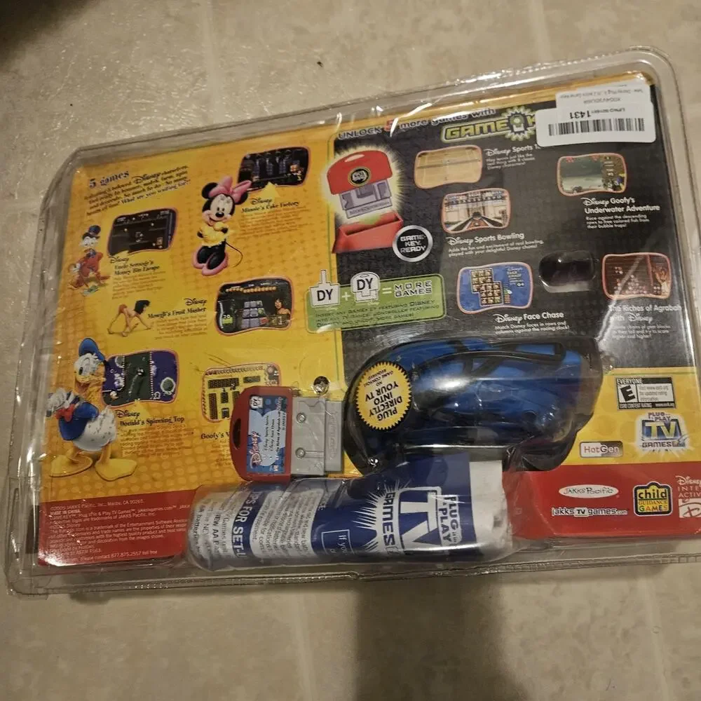 Disney Plug and Play TV Games 2005 Jakks Pacific Bowling Tested Works 1 Key